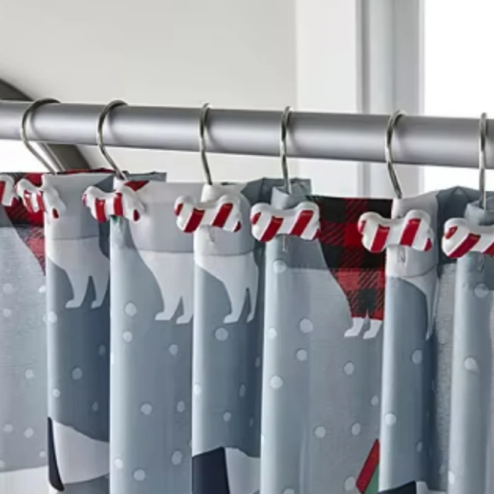 🎅 Snow Many Dachshund's Shower Curtain Set 🐶